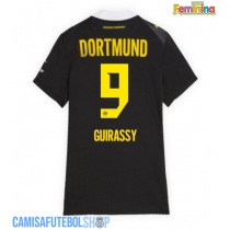 Camisa de time de futebol Borussia Dortmund Serhou Guirassy #9 Replicas 2º Equipamento Feminina 2026-27 Manga Curta